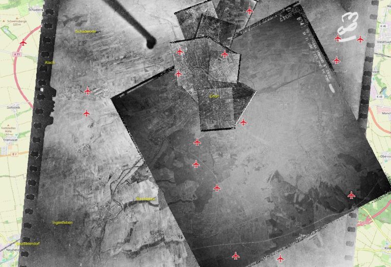 Georeferenzierte Luftbilder in unterschiedlichen Größen im Stadtraum Erfurt